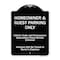 Signmission Designer Series-Homeowner & Guest Parking Only Black & White Heavy-Gauge Aluminum A-DES-BW-1824-9970 - alternate 1
